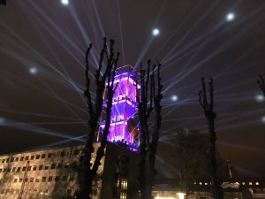 Aarhus 2017 - Rådhustårnet set fra Rådhusparken